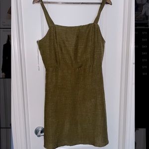 Altar’d state olive tie back mini dress